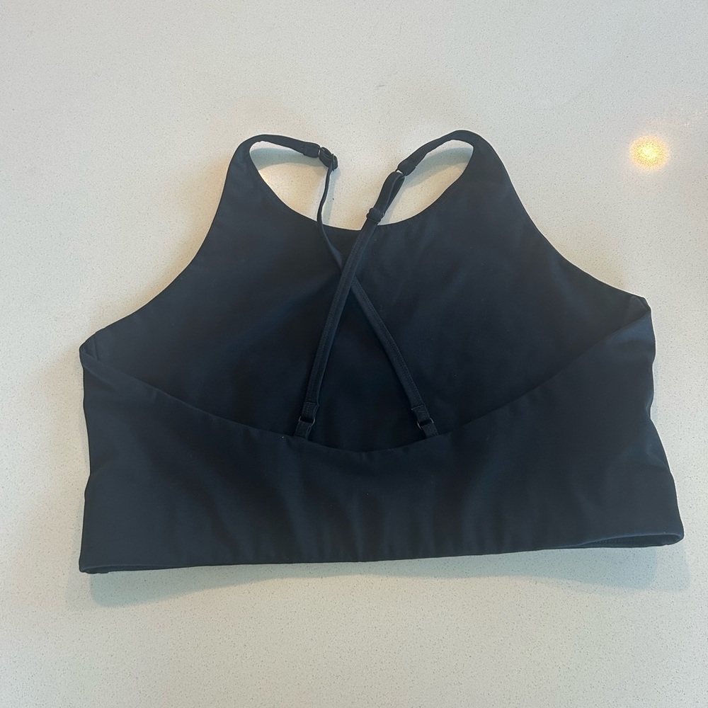 Girlfriend Collective Topanga Black Sports Bra - Picture 2 of 4